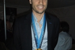 Francois Louis Tremblay With His Gold Medal
